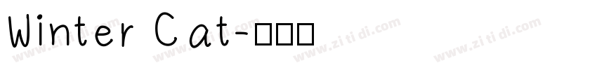 Winter Cat字体转换
